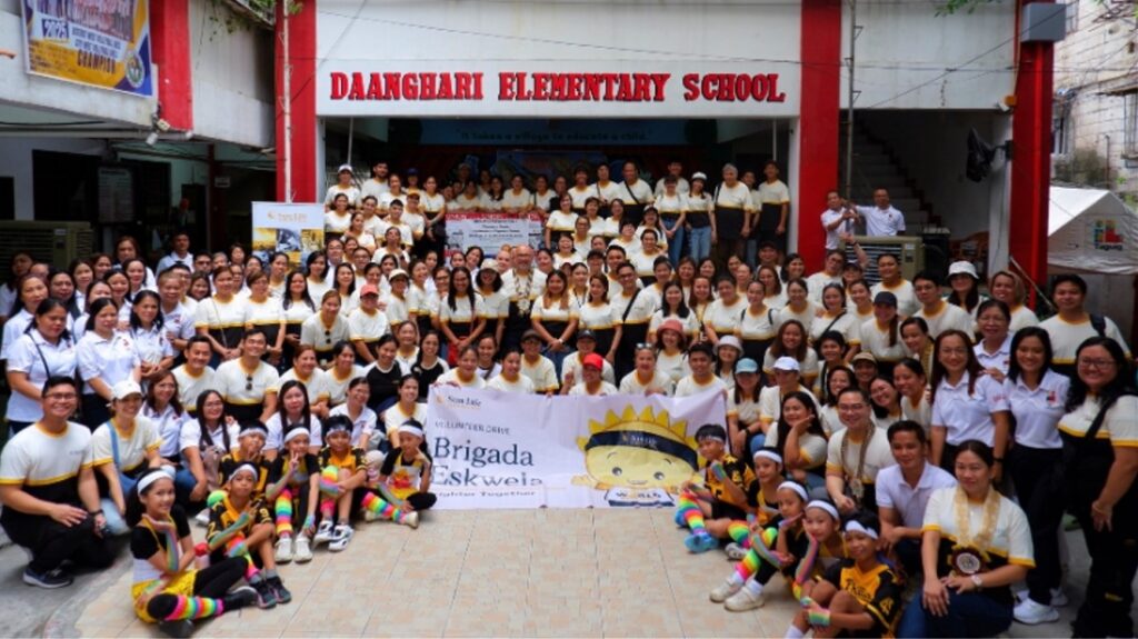 press release sun life foundation transforms four schools through brigada eskwela 1