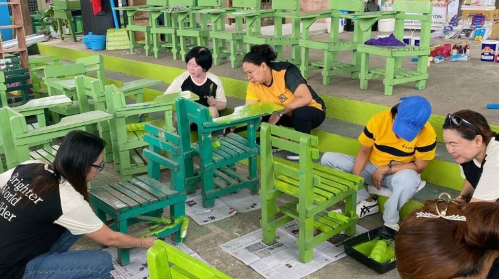 press release sun life foundation transforms four schools through brigada eskwela 4