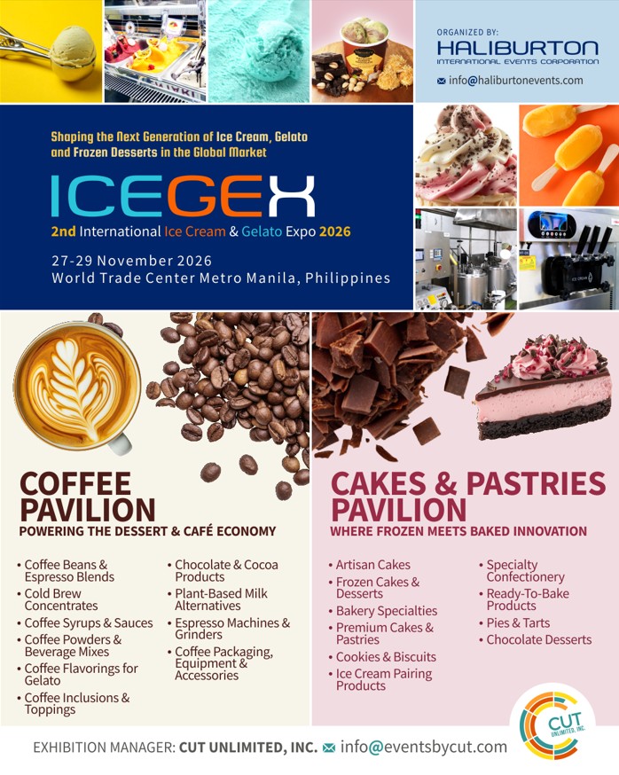 ICEGEX 2026 Calls for Exhibitors as Frozen Dessert Industry Gathers in Manila This November icegex poster 1
