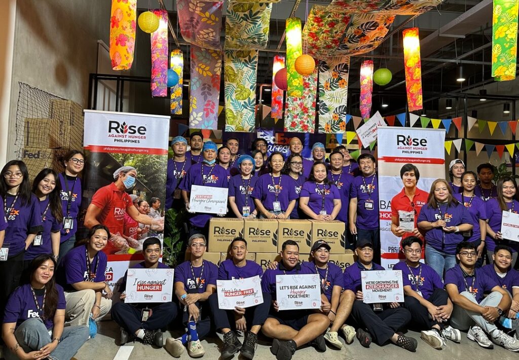 FedEx Volunteers Pack 10,000 Fortified Meals for Children in Cebu pr photo 3