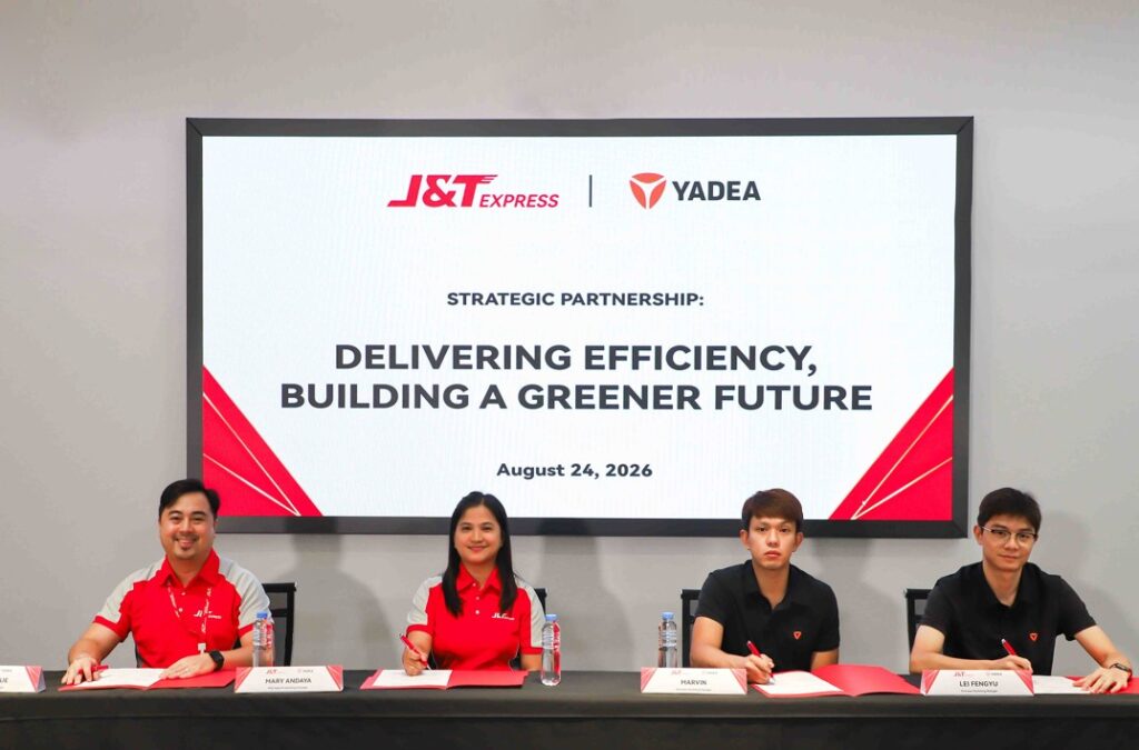 YADEA and J&T Express Philippines Sign Strategic Agreement to Advance Electric Last-Mile Delivery yadea x jnt