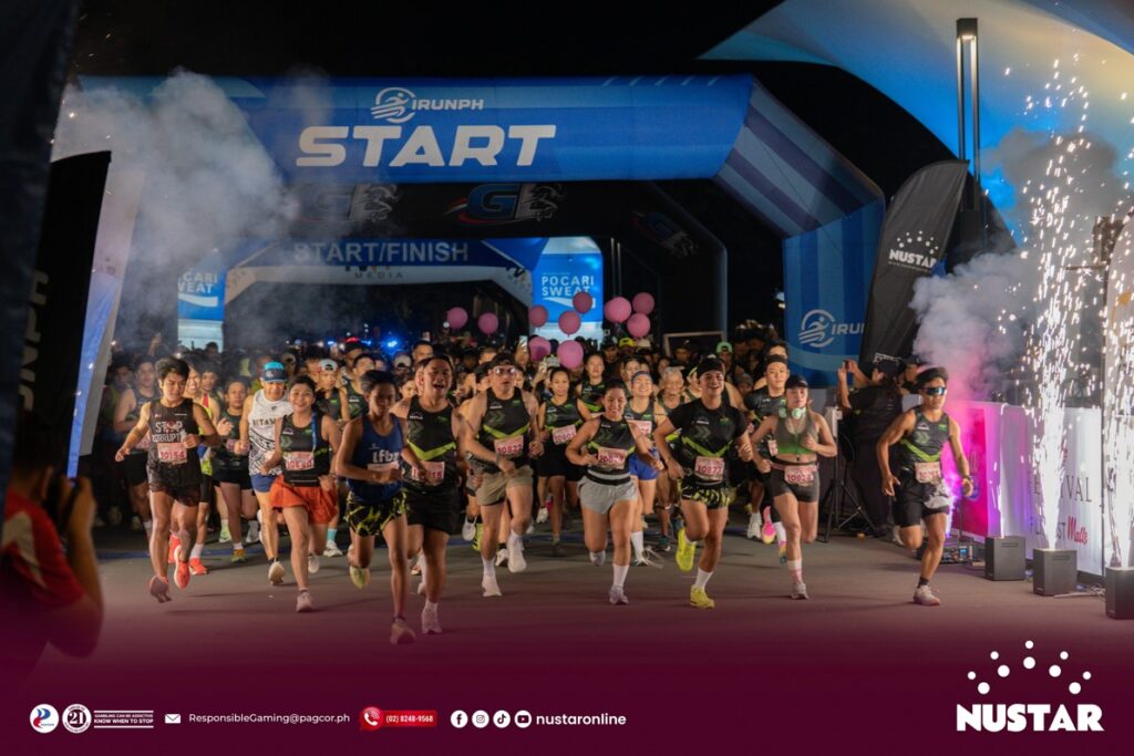 10km runners take off at the start