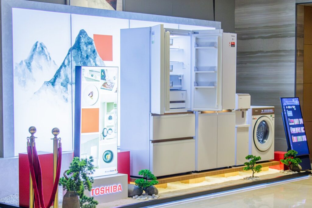 Living in Harmony: How Toshiba Lifestyle Philippines Curated the Ultimate Takumi Experience (5) the toshiba booth at the theatre at solaire