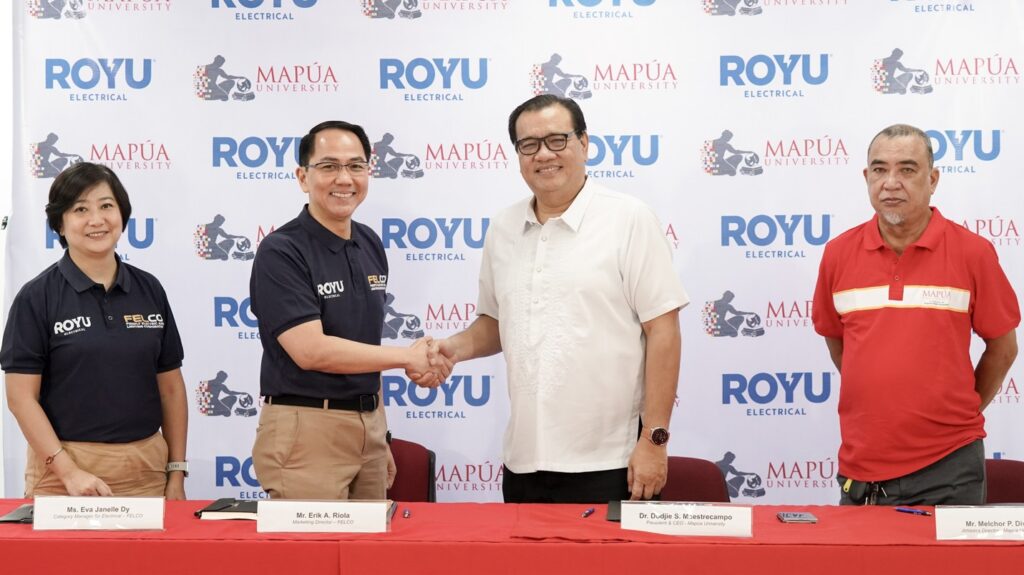 ROYU Electrical Powers Up MAPUA University's Men’s Basketball and Women’s Volleyball Athletics Program royu electrical and mapua university officials (2)