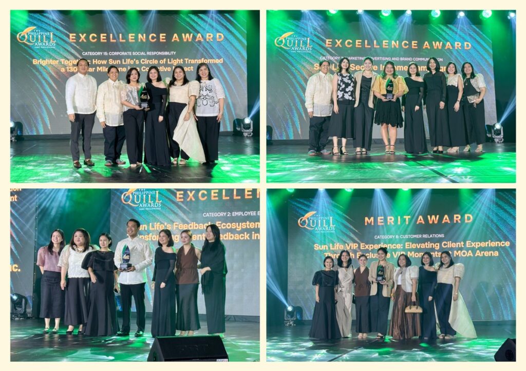Sun Life Wins Three Awards of Excellence, One Award of Merit in Philippine Quill Awards for Client- and Community-Centric Communications sunlife 1