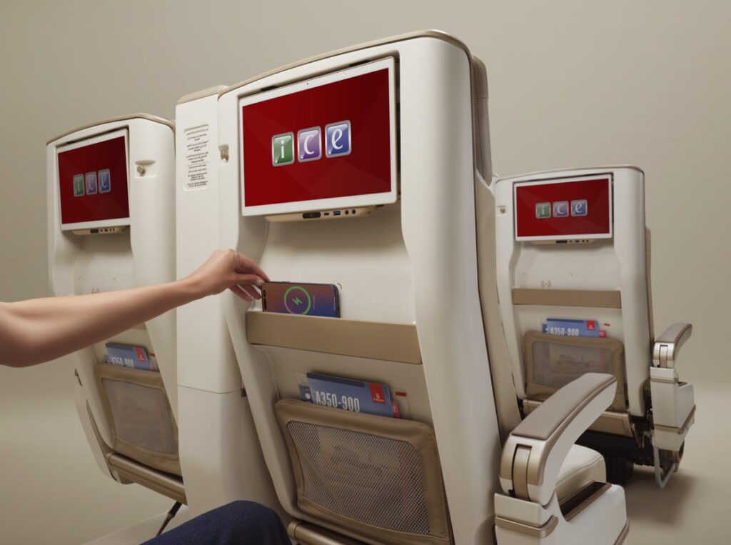 Powering Privacy in Premium Economy: Emirates Unveils the World’s First Electric Premium Economy Seat with Full-Height Privacy Screen wireless charger