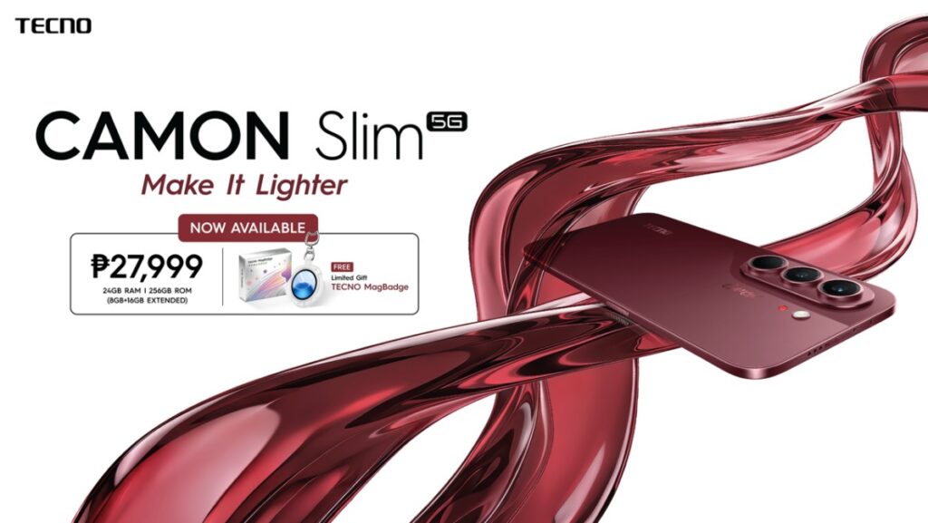 TECNO CAMON Slim 5G Now Available in the Philippines at ₱27,999, Pairing a 6.39mm Design with a 50MP Sony Camera tecno 1